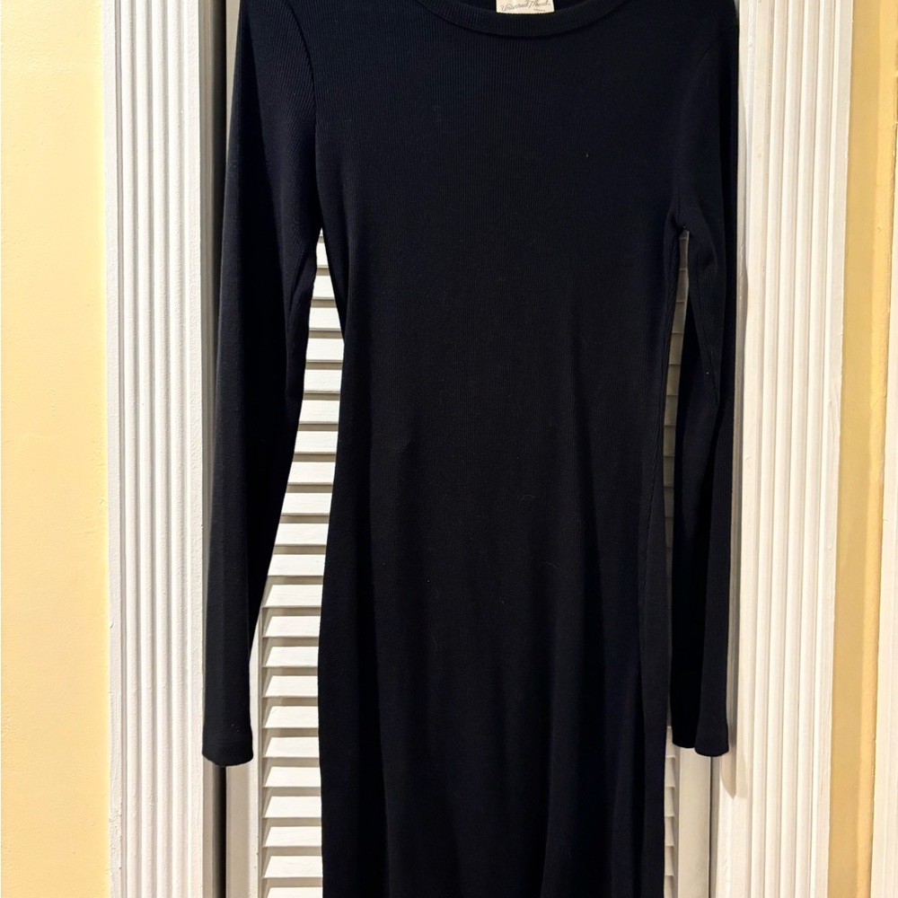 Elegant Black Long Sleeve Dress